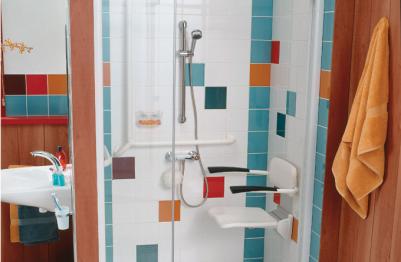 Wall-mounted shower seats Wall-mounted shower seats