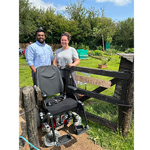 Invacare donates Storm4 powerchair to Beckside Care Farm