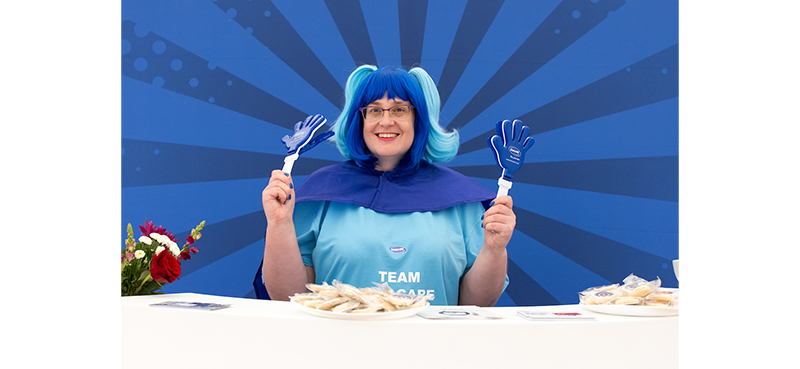 invacare welcome area at Superhero tri powered by Marvel