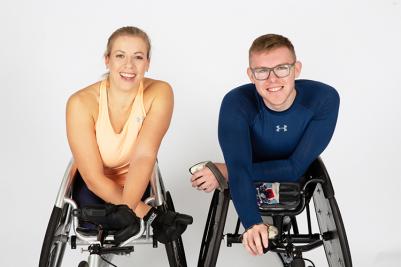 Hannah Cockroft and Nathan Maguire Invacare Kuschall ambassadors