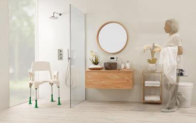 Shower chairs fixed and folding