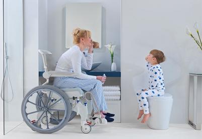 Shower chairs to propel