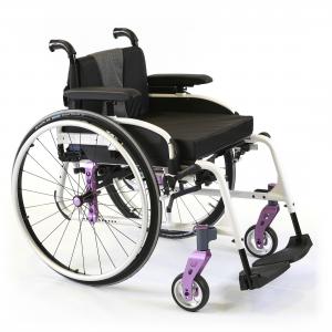 Manual wheelchair Invacare Action 5 - Action 5 Rigid white frame