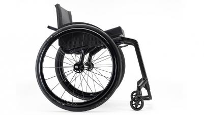 The KSL manual wheelchair black frame