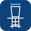 Width of backrest
