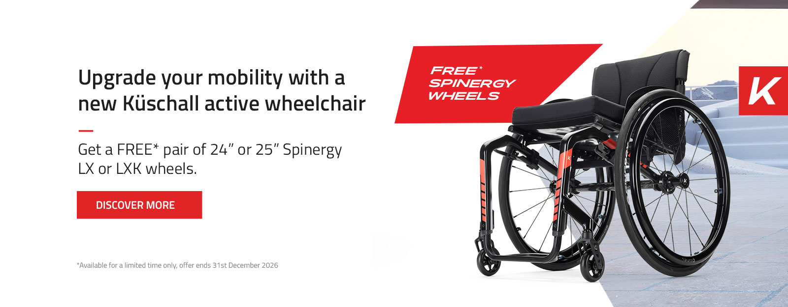 Consumer offer Get free wheels with a new Kuschall active wheelchair