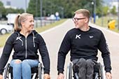Hannah Cockroft and Nathan Maguire kuschall ambassadors