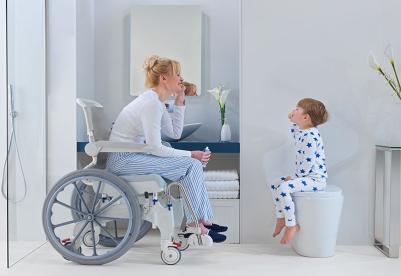 Shower chairs to propel